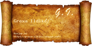 Grexa Ildikó névjegykártya